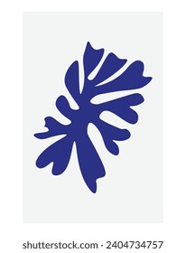 Abstraktes Plakatdesign. Moderne Wandkunst mit organischen unregelmäßigen geometrischen Formen. Minimalistisches Bild für kreatives Design. Vektorgrafik