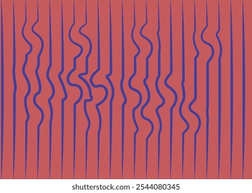 Abstract Poster Design with Optical Illusion Effect. Minimal Psychedelic Cover Page Collection. Bright Wave Lines Background.