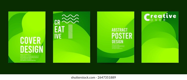 abstract poster design, set of modernist abstract geometric vector posters with trendy minimalist isolated shapes, Ideal design for social media, cover, banner, flyer, music, ads.