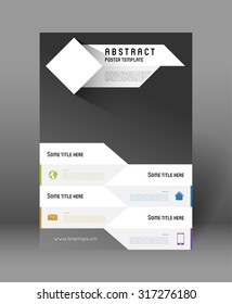 abstract poster design template