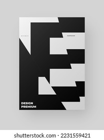 Resumen Diseño de afiches. Formato vertical A4. Folleto sobre el modernismo. Efecto Refracción y Distorsión del Vaso. Cortada, cortada, deslizada, composición de letras rotas.