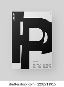 Resumen Diseño de afiches. Formato vertical A4. Folleto sobre el modernismo. Efecto Refracción y Distorsión del Vaso. Cortada, cortada, deslizada, composición de letras rotas.