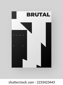 Resumen Diseño de afiches. Formato vertical A4. Folleto sobre el modernismo. Efecto Refracción y Distorsión del Vaso. Cortada, cortada, deslizada, composición de letras rotas.