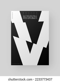 Resumen Diseño de afiches. Formato vertical A4. Folleto sobre el modernismo. Efecto Refracción y Distorsión del Vaso. Cortada, cortada, deslizada, composición de letras rotas.