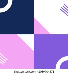Abstract poster elements for banner, logo, magazine. Colorful geometric shapes and simple geometrical figures