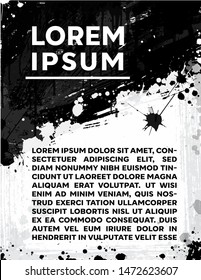 Abstract poster, flyer design template. Vector and background