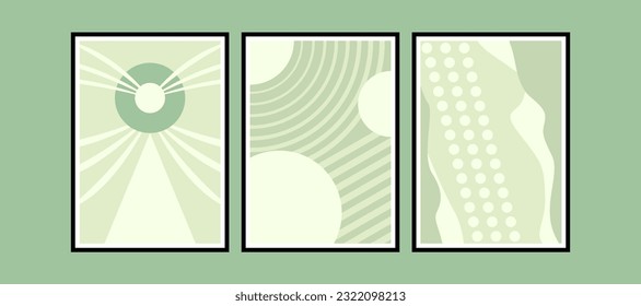 Resumen Marco de póster Muro de tema verde Art2 SSTKabstract