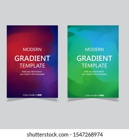 Abstract poster with gradient color