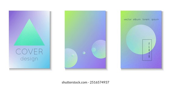 Abstract Poster. Hipster Banner. Creative Placard. Holographic Background. Texture Minimal Shape. Futuristic Space Collection. Violet Grain Triangle Set. Pink Abstract Poster
