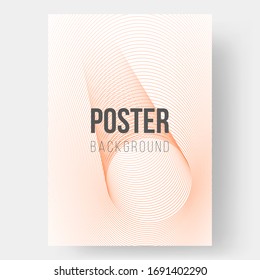 Abstract poster illustration. Outline geometric ornament. Monochrome creative stylish texture. Eps10 vector.