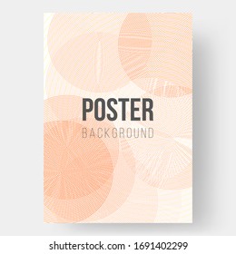 Abstract poster illustration. Outline geometric ornament. Monochrome creative stylish texture. Eps10 vector.