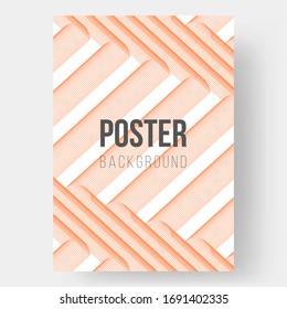 Abstract poster illustration. Outline geometric ornament. Monochrome creative stylish texture. Eps10 vector.