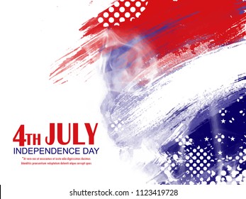 abstract or poster for Independence Day of USA, 4th of July , with creative facebook banner design illustration