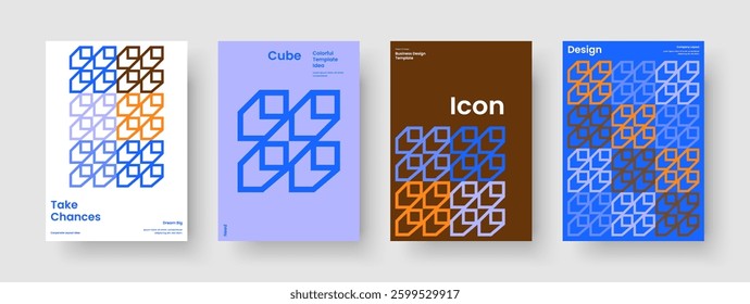 Abstract Poster Layout. Geometric Brochure Template. Isolated Flyer Design. Banner. Book Cover. Business Presentation. Background. Report. Catalog. Portfolio. Notebook. Pamphlet. Brand Identity