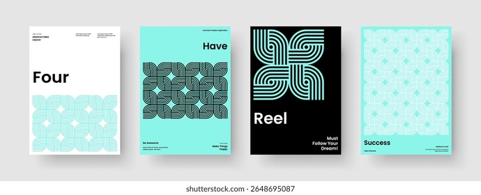 Disposição abstrata do cartaz. Modelo de Apresentação Comercial Moderno. Design de Relatório Isolado. Histórico. Brochura. Capa de Livro. Panfleto. Faixa. Publicidade. Folheto informativo. Panfleto. Carteira. Identidade da marca