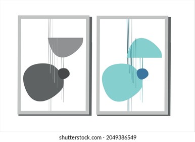 
abstract poster with lines and stones