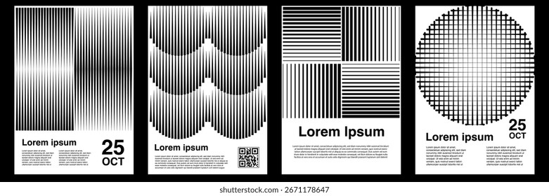 Abstract poster. Poster minimalist layout