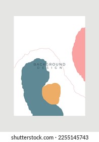 Abstraktes Poster mit minimalistischem Objekt auf Hintergrund. Banner-, Postkarten- oder Broschüren-Titeldesign. Vektorgrafik-Konzept