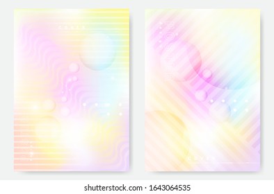 Abstract poster. Modern design futuristic banners with vibrant gradient shapes and minimalist elements.