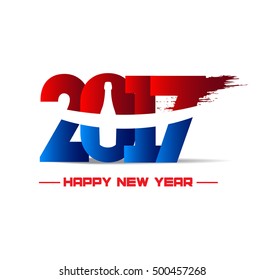 Abstract poster. New year 2017 