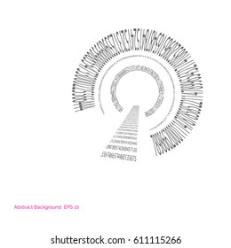 Abstract poster with numbers.