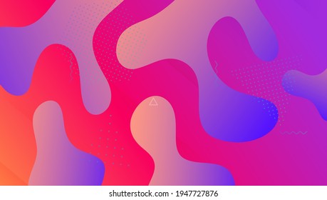 Abstract Poster. Plastic Pattern. Gradient Website. Violet Graphic Banner. 3d Landing Page. Creative Page. Cool Horizontal Backdrop. Tech Dynamic Cover. Lilac Abstract Poster