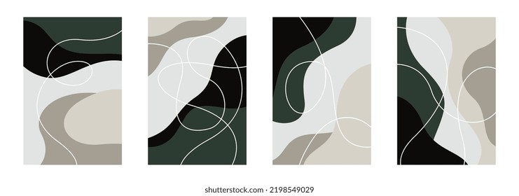 Impresión abstracta de afiches, impresión de arte en la pared abstracta, decoración en la pared de la galería, pinturas de arte minimalista, decoración moderna de arte en la pared