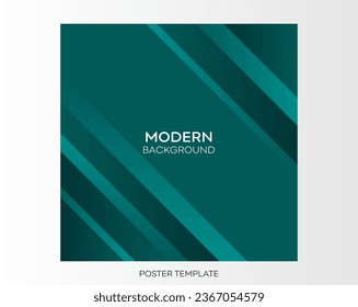 abstract poster template background with diagonal stripes and square shape. vector illustration