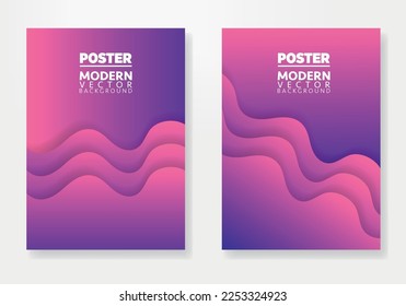 Abstract Poster Template. Brochure and letterhead template design for business. Company identity brochure template collection. Business presentation vector vertical orientation front page mock up set.