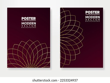 Plantilla de póster abstracto. Diseño de plantillas de folletos y membretes para empresas. Colección de plantillas de folletos de identidad de la empresa. Presentación de negocio vectorial orientación vertical primera página maqueta conjunto.