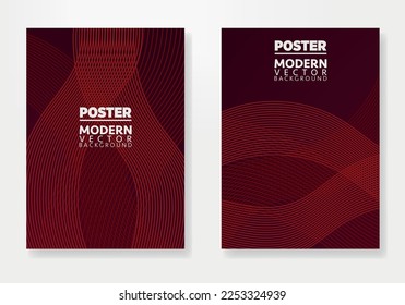 Abstract Poster Template. Brochure and letterhead template design for business. Company identity brochure template collection. Business presentation vector vertical orientation front page mock up set.