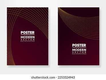 Abstract Poster Template. Brochure and letterhead template design for business. Company identity brochure template collection. Business presentation vector vertical orientation front page mock up set.