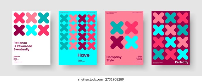 Modelo de cartaz abstrato. Layout de apresentação de negócios isolado. Design de Relatório Criativo. Brochura. Capa do livro. Fundo. Folheto. Estandarte. Diário. Caderno. Identidade da marca. Boletim informativo. Portfólio