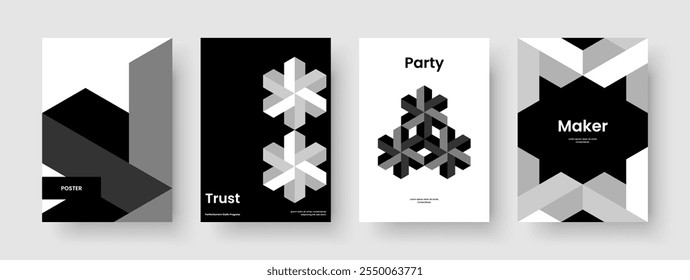 Abstract Poster Template. Modern Flyer Layout. Geometric Business Presentation Design. Brochure. Report. Background. Banner. Book Cover. Journal. Newsletter. Magazine. Portfolio. Advertising