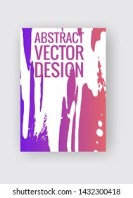 Abstract poster templates. Colorful gradient threads composition. Abstract vector banner illustration.