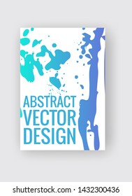 Abstract poster templates. Colorful gradient threads composition. Abstract vector banner illustration.