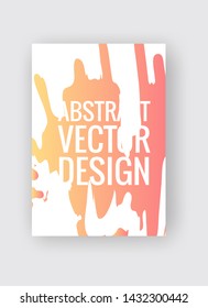 Abstract poster templates. Colorful gradient threads composition. Abstract vector banner illustration.