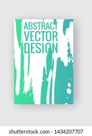 Abstract poster templates. Colorful gradient threads composition. Abstract vector banner illustration.