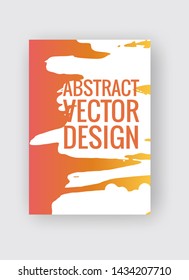 Abstract poster templates. Colorful gradient threads composition. Abstract vector banner illustration.