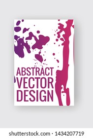 Abstract poster templates. Colorful gradient threads composition. Abstract vector banner illustration.