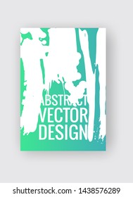 Abstract poster templates. Colorful gradient threads composition. Abstract vector banner illustration.