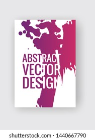 Abstract poster templates. Colorful gradient threads composition. Abstract vector banner illustration.