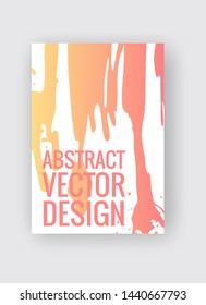 Abstract poster templates. Colorful gradient threads composition. Abstract vector banner illustration.