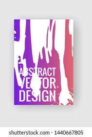 Abstract poster templates. Colorful gradient threads composition. Abstract vector banner illustration.