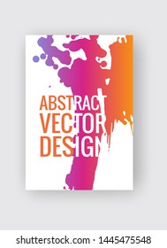 Abstract poster templates. Colorful gradient threads composition. Abstract vector banner illustration.