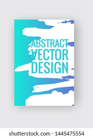 Abstract poster templates. Colorful gradient threads composition. Abstract vector banner illustration.