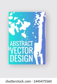 Abstract poster templates. Colorful gradient threads composition. Abstract vector banner illustration.