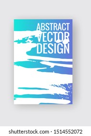 Abstract poster templates. Colorful gradient threads composition. Abstract vector banner illustration.