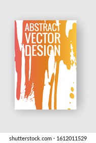 Abstract poster templates. Colorful gradient threads composition. Abstract vector banner illustration.