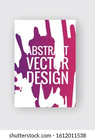 Abstract poster templates. Colorful gradient threads composition. Abstract vector banner illustration.